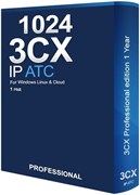 3CX Professional 1024SC, годовая лицензия